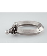 Argent Vintage Indien Bracelet W/ Vis Fermoire Et Charnière Superbe - $24,987.78 MXN