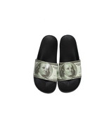 Hundred Dollar Bill Money Print Men&#39;s Slide Sandals - $24.99