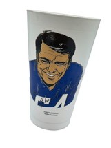 Vintage 1972 7-11 Slurpee Chuck Howley Dallas Cowboys Cup Glass Free Shipping - £10.20 GBP