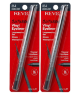 Lot of 2 - Revlon So Fierce Vinyl Eyeliner, 864 Force of Steel, Dented P... - $188.30 MXN