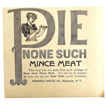 None-Such Mince Meat Pies 1894 Advertisement Victorian Syracuse NY 2 ADB... - $19.99