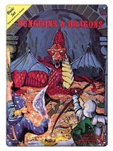 Dungeons &amp; Dragons Advanced Game Box Image Metal Sign Poster 8.25 x 11.5... - £4.75 GBP