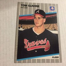 1989 Fleer Atlanta Braves Hall of Famer Tom Glavine Trading Card #591 - £2.35 GBP