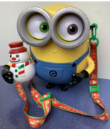 Minions Bob with Snowman Universal Studios 2022 Popcorn Bucket Souvenir ... - £15.47 GBP