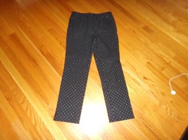 Kim Rogers Petites black Pull on straigt leg pants with silver threads 8... - $8.06