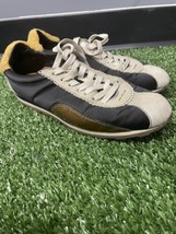 Coach Womens Shoes Sz 8.5 B Black Gold Sheep Fur Tennis Sneakers Low Lac... - £27.16 GBP