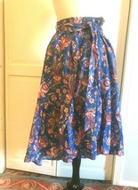 NWT J.Crew Hi Lo Skirt in Liberty Fabric Flora Belle Size 8 Belted Pull on NEW - £38.05 GBP