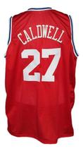 Caldwell Jones #27 Aba East Basketball Jersey New Sewn Red Any Size image 2