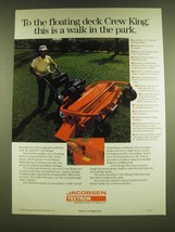 1990 Jacobsen Crew King Mowers Ad - This is a Walk in the Park - £14.78 GBP