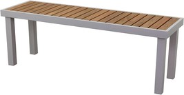 Courtyard Casual Catalina Collection 52&quot; Dining Bench, White - £281.57 GBP