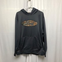 Ford Camouflage Logo Pullover Hoodie Mens Size Medium Gray - $21.55