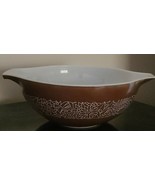 Pyrex ~ Large ~ 4 Quart ~ Mixing Bowl ~ Brown ~ Woodland Design ~ #444 ~... - £47.05 GBP