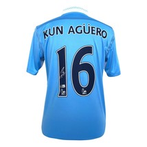 Sergio Aguero Autographed Manchester City Jersey BAS COA Signed Memorabilia - £478.51 GBP