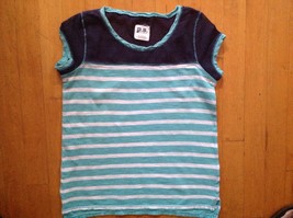 Aeropostale P.S.Girls T - Shirt Light Blue Size Large / 12 with Fishnet ... - $8.72