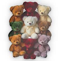 Teddy Bear Plushies Custom Shaped Pillows, Deep Burgundy Olive Taupe Hues - $45.98+ Teddy Bear Plushies Custom Shaped Pillows, Deep Burgundy Olive Taupe Hues - $45.98+
