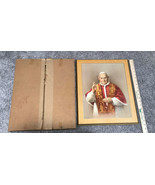 Vtg Wooden Lacquered Picture JOHN XXIII (ANGELO GIUSEPPE RONCALLI) POPE ... - $686.00