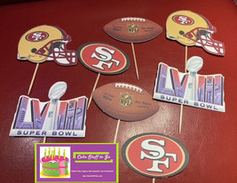 Super Bowl 58  San Francisco 49ers CupCake Toppers - £13.66 GBP