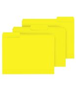 PANDRI File Folder 120 Pack 1/3 Cut Tab Letter Size Yellow - $41.31 CAD