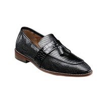 25470 Stacy Adams Shoes Slip on Croc and Lizard Embossed Leather All Colors image 4
