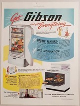 1949 Print Ad Gibson Refrigerators Freezer Super Speed Oven Range Greenville,MI - £11.66 GBP