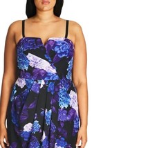 NWT City Chic Hydrangea Maxi Dress Size 16 - £67.01 GBP