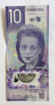 Bank of Canada Vertical $10 Polymer note Viola Desmond 2018 - £8.72 GBP