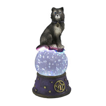 Zeckos Majestic Wolf LED Light Crystal Ball Statue Pagan Wicca Pentacle - £18.02 GBP