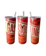 Vintage Gas Can Tumbler  20oz Red Metal Sublimated Cup with Straw, Retr... - $23.94 CAD