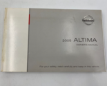 2005 Nissan Altima Owners Manual Handbook OEM D01B17053 - £21.11 GBP