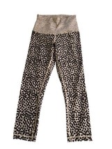 Lululemon Wunder Under Crop Roll Down High Rise Cheetah Print Womens Leg... - £22.78 GBP