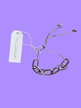 Stella &amp; Ruby Captain Toggle Bracelet - Silver Nwt Msrp $54 - £27.68 GBP