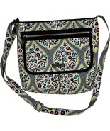 vera bradley heritage leaf grey iconic mailbag crossbody bag 12 x 11 x 3 in - €31,90 EUR