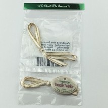 Twinkle, Twinkle 2001 Tree Trimming Longaberger Tie On Basket Charm With Ribbon - $7.69