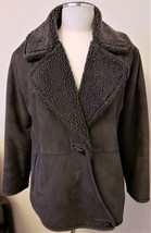 WILSONS Women&#39;s Leather Shearing Jacket Sz.M Gray - £39.22 GBP