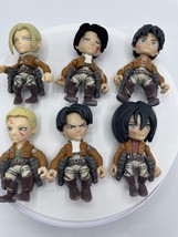 The Loyal Subjects Attack On Titan Vinyl Figure Lot Flocked and Non Flocked - $28.49