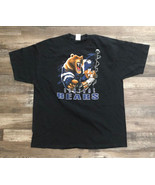 Vintage Central Bears Football Mens Size 2XL Black Tee T Shirt - $15.77