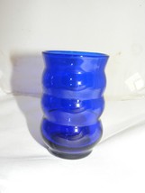 Vintage Harpo 4 Oz Tumbler Louie Glass Co Cobalt Blue - $368.72 MXN