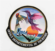 Guadeloupe Office Departmental Du Tourisme Hummingbirds Peel Off Sticker - £10.71 GBP