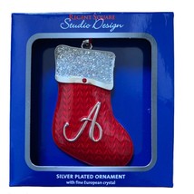 Christmas Tree Ornament Initial Monogram letter Regent Square Harvey Lew... - $11.43