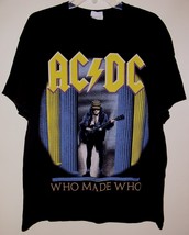 AC/DC Concert Tour T Shirt Vintage 2010 Who Made Who Leidseplein Presse X-LARGE - £133.96 GBP