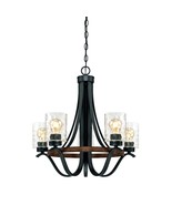 Westinghouse 6331900 nwell Five-Light Indoor Chandelier Textured Iron and - $226.38