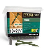 Deck Plus 48402 Wood Screws #10 x 2-1/2&quot;, Green, 5lb Box - $39.36