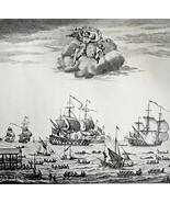 British Whaling In 18th Century 1926 Nautical Antique Print Whale Huntin... - $474.98 MXN