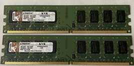 2 x 2GB (4GB Kit) Kingston KVR800D2N6/2G PC2-6400U DDR2 Computer Memory RAM - $10.39