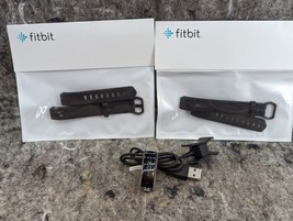 Fitbit Alta HR Activity Tracker Model FB408 Silver + 2 New Sets Small Ba... - £17.25 GBP