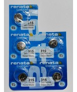 Renata Batteries 315 Silver Oxide Watch Battery (5 Pack) - $7.75