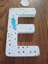 Pier 1 Letter &quot;E&quot; Wooden Wall Art - Chips And Scuffs - $14.73