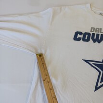 Dallas Cowboys Authentic Men's White Cotton Long Sleeve Graphic T-Shirt Size XL image 4