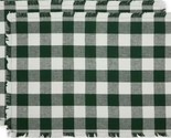 Set of 2 Fringed Cotton Placemats (13&quot;x19&quot;) PLAID BUFFALO CHECK,HUNTER G... - $12.86