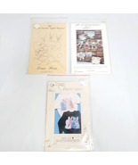 Bunny Rabbit Doll &amp; Craft Patterns 3 Piece Lot Easter Memory Lane Dotti&#39;... - £11.81 GBP